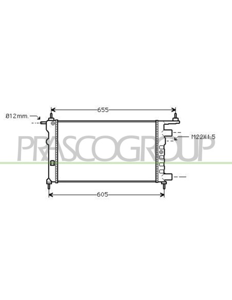 RADIATORE OPEL-VAUXHALL - CORSA B - Mod. 04-93 - 0