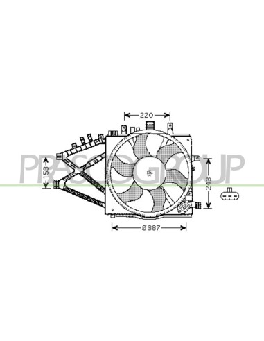 VENTOLA OPEL-VAUXHALL CORSA C Mod. 10-03 - 04-06