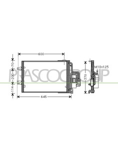 CONDENSATORE OPEL-VAUXHALL CORSA C Mod. 10-03 - 04-06