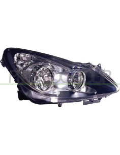 PROIETTORE DESTRO H7+H1 ELETTRICO SENZA MOTORE NERO OPEL-VAUXHALL CORSA D Mod. 05-06 - 01-11