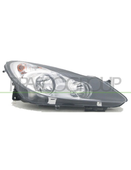 PROIETTORE DESTRO H7+H1 ELETTRICO CON MOTORE NERO OPEL-VAUXHALL CORSA D Mod. 05-06 - 01-11