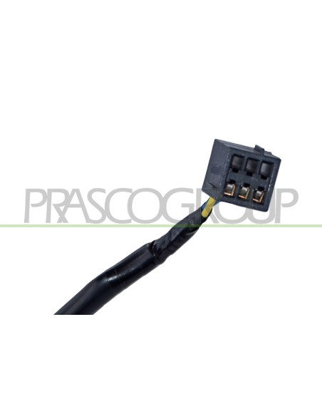 RETROVISORE SINISTRO ELETTRICO CON PRIMER CON BRACCIO NERO ASFERICO 3 PINS OPEL-VAUXHALL CORSA E Mod. 01-15 - 11-19