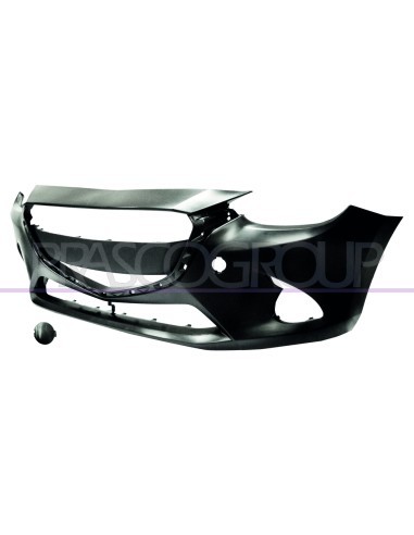 PARAURTI ANTERIORE NERO LISCIO DA PRIMERIZZARE CON TAPPO COPRIGANCIO MAZDA 2 (DJ) Mod. 10-14 - 02-19