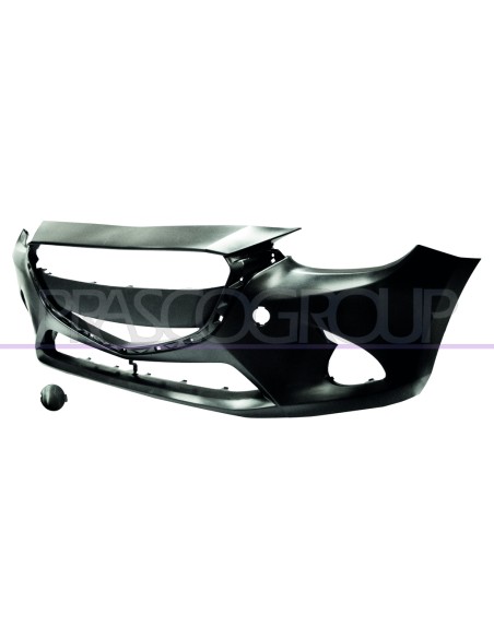 PARAURTI ANTERIORE NERO LISCIO DA PRIMERIZZARE CON TAPPO COPRIGANCIO MAZDA 2 (DJ) Mod. 10-14 - 02-19