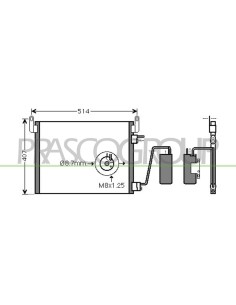 CONDENSATORE OPEL-VAUXHALL - VECTRA C - Mod. 04-02