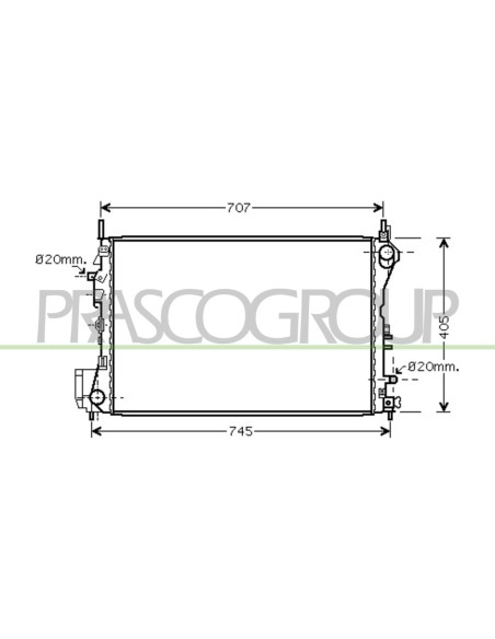 RADIATORE OPEL-VAUXHALL VECTRA C Mod. 11-05 - 10-08