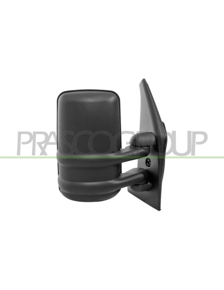 RETROVISORE DESTRO MANUALE NERO CONVESSO BRACCIO CORTO RENAULT MASTER Mod. 02-98 - 12-03