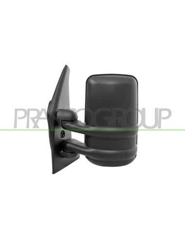 RETROVISORE SINISTRO MANUALE NERO CONVESSO BRACCIO CORTO RENAULT MASTER Mod. 02-98 - 12-03