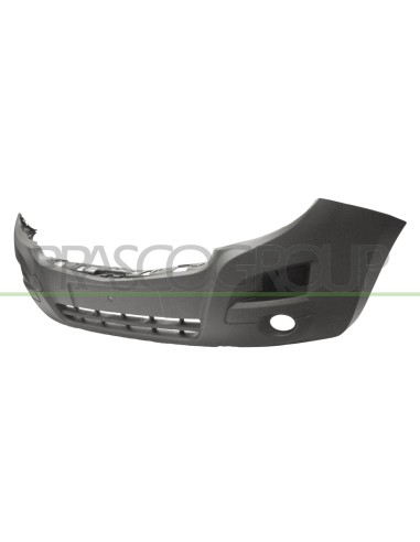 PARAURTI ANTERIORE NERO GOFFRATO CON SEDE FENDI CON TAPPO COPRI GANCIO OPEL-VAUXHALL MOVANO Mod. 01-10 - 06-14