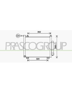CONDENSATORE OPEL-VAUXHALL - AGILA - Mod. 01-00 -