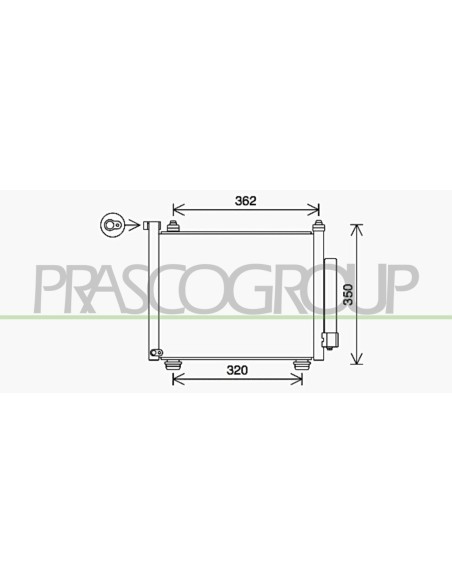 CONDENSATORE OPEL-VAUXHALL - AGILA - Mod. 01-00 -