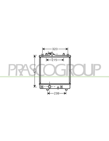 RADIATORE OPEL-VAUXHALL AGILA Mod. 01-00 - 12-07