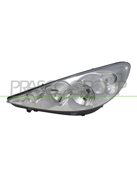 PROIETTORE SINISTRO H1+H7 ELETTRICO CROMATO CON MOTORE PEUGEOT 206 PLUS Mod. 08-09 - 05-13