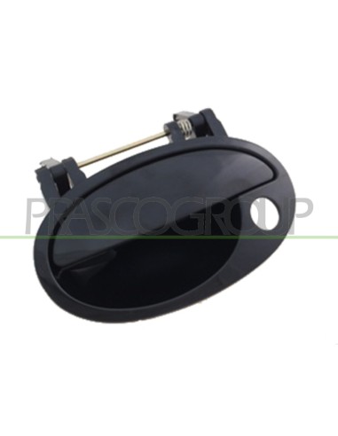 MANIGLIA ANTERIORE SINISTRA ESTERNA NERA LISCIA CON FORO NOTTOLINO OPEL-VAUXHALL MERIVA Mod. 05-06 - 03-10
