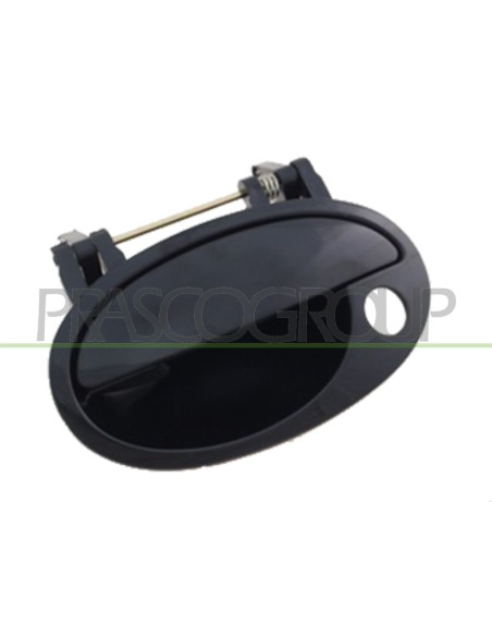 MANIGLIA ANTERIORE SINISTRA ESTERNA NERA LISCIA CON FORO NOTTOLINO OPEL-VAUXHALL MERIVA Mod. 05-06 - 03-10