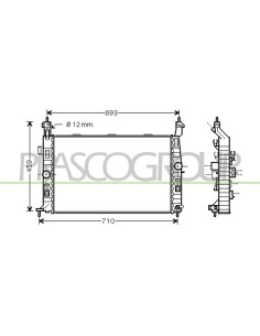 RADIATORE OPEL-VAUXHALL MERIVA Mod. 05-06 - 03-10