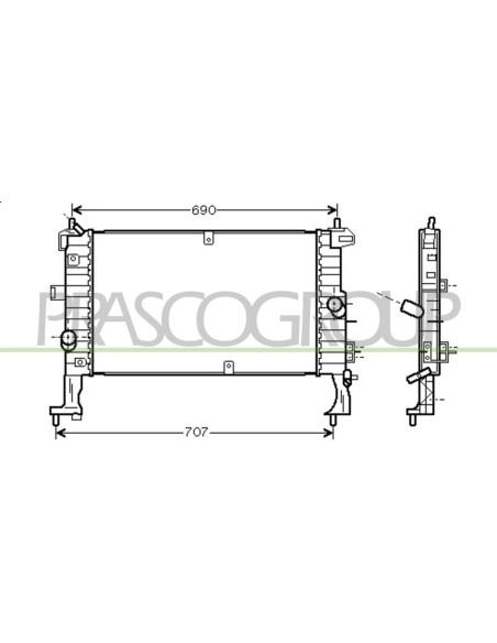 RADIATORE OPEL-VAUXHALL - MERIVA - Mod. 04-03 - 04