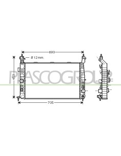 RADIATORE OPEL-VAUXHALL - MERIVA - Mod. 04-03 - 04