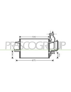 CONDENSATORE OPEL-VAUXHALL MERIVA Mod. 05-06 - 03-10