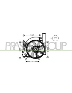 VENTOLA OPEL-VAUXHALL MERIVA Mod. 04-03 - 04-06