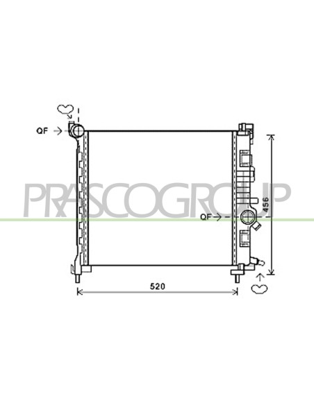 RADIATORE OPEL-VAUXHALL MERIVA B Mod. 04-10 - 03-13