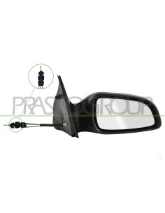 RETROVISORE DESTRO A CAVI NERO CONVESSO OPEL-VAUXHALL ASTRA H Mod. 01-04 - 12-06 2