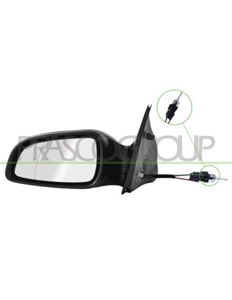 RETROVISORE SINISTRO A CAVI NERO ASFERICO OPEL-VAUXHALL ASTRA H Mod. 01-04 - 12-06