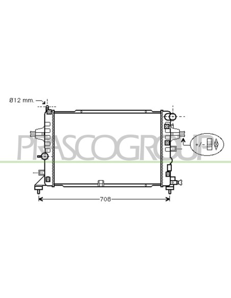 RADIATORE OPEL-VAUXHALL ZAFIRA B Mod. 05-05 - 12-07