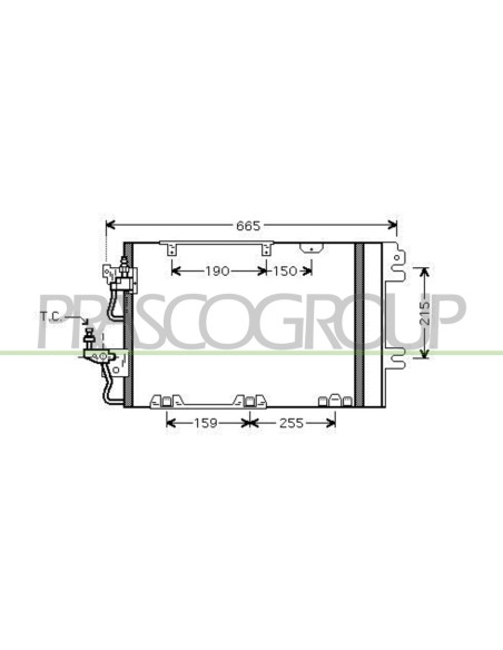 CONDENSATORE OPEL-VAUXHALL ZAFIRA B Mod. 05-05 - 12-07