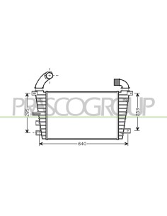 INTERCOOLER OPEL-VAUXHALL - ASTRA H - Mod. 01-04 -
