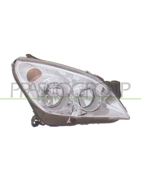 PROIETTORE SINISTRO H1+H7 ELETTRICO CON MOTORE CROMATO OPEL-VAUXHALL ASTRA H Mod. 01-07 - 11-09