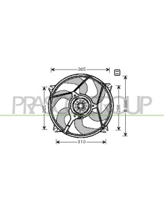 VENTOLA PEUGEOT - 406 - Mod. 06-99 - 05-04