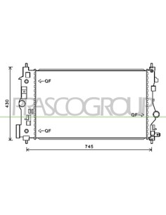 RADIATORE OPEL-VAUXHALL - ASTRA J - Mod. 12-09 - 1