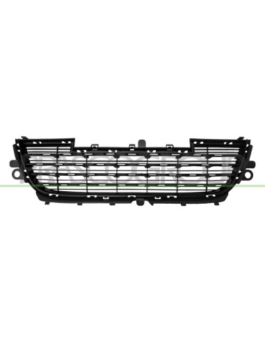 GRIGLIA PARAURTI ANTERIORE CENTRALE NERA PEUGEOT 2008 Mod. 04-16 - 07-19