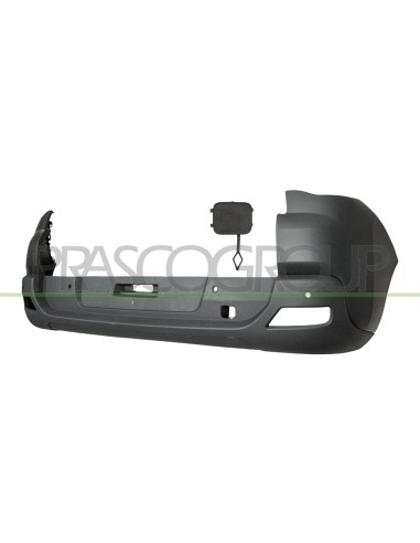 PARAURTI POSTERIORE CON PRIMER CON TAPPO COPRI GANCIO CON FORI MODANATURE CON FORI PDC+SUPPORTI PEUGEOT 3008 Mod. 09-13 - 03-17