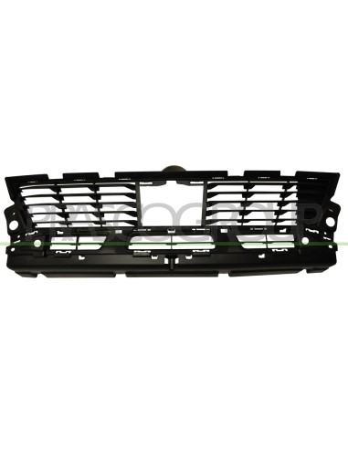 GRIGLIA PARAURTI ANTERIORE CENTRALE NERA CON FORI PDC+SUPPORTI MOD. in poi 18 PEUGEOT 3008 Mod. 04-17 - 09-20