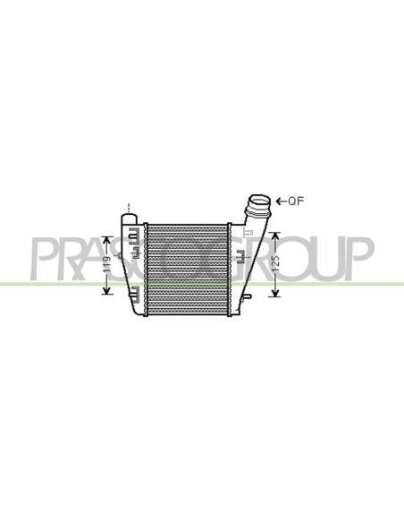 INTERCOOLER RENAULT TWINGO BASIC Mod. 06-07 - 01-12