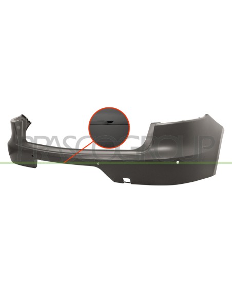 PARAURTI POSTERIORE CON PRIMER CON FORI PDC+SUPPORTI CON FORO TELECAMERA PORSCHE MACAN (95B) Mod. 02-14 - 09-18