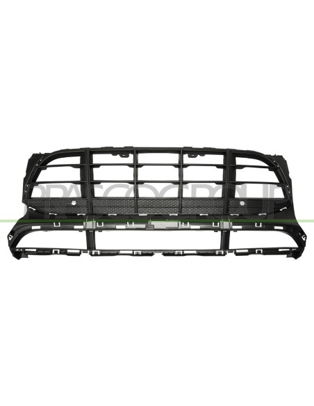 GRIGLIA PARAURTI ANTERIORE CENTRALE NERA CON FORI PDC+SUPPORTI MOD. 3.6 TURBO PORSCHE MACAN (95B) Mod. 02-14 - 09-18