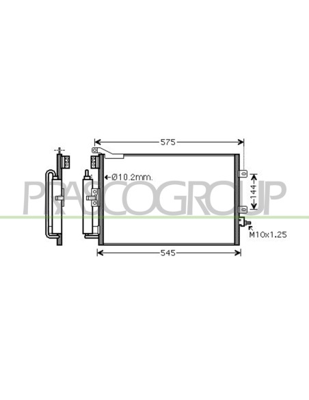 CONDENSATORE RENAULT MODUS Mod. 09-04 - 12-07