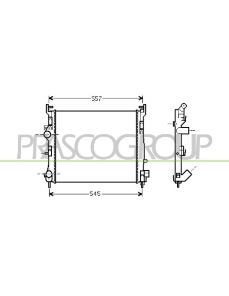 RADIATORE RENAULT CLIO Mod. 05-01 - 08-05
