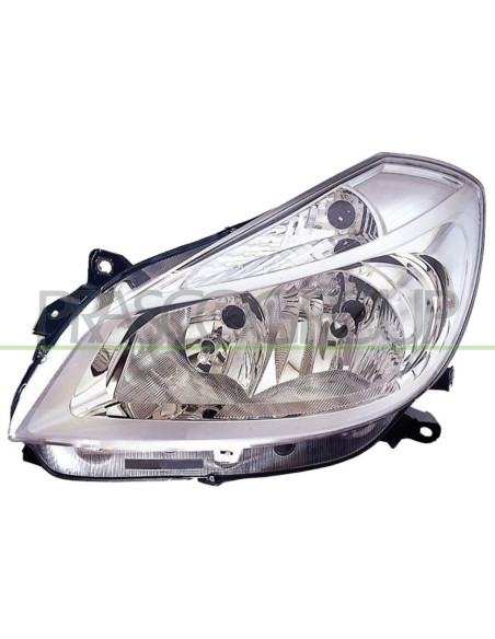 PROIETTORE SINISTRO H7+H7 ELETTRICO CON MOTORE CROMATO RENAULT CLIO Mod. 09-05 - 08-09