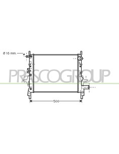 RADIATORE RENAULT TWINGO Mod. 04-93 - 08-98