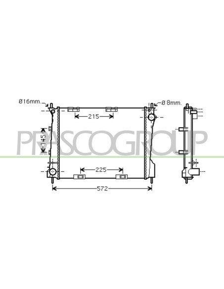 RADIATORE RENAULT CLIO Mod. 09-05 - 08-09