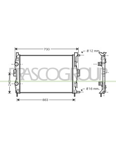 RADIATORE RENAULT - SCENIC - Mod. 07-03 - 10-06