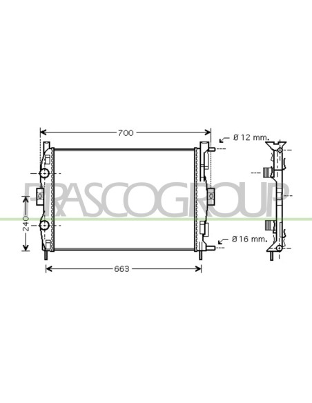 RADIATORE RENAULT - SCENIC - Mod. 07-03 - 10-06