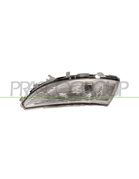 FANALE BIANCO PER RETROVISORE SINISTRO SENZA PORTALAMPADA RENAULT CLIO Mod. 09-12 - 08-16