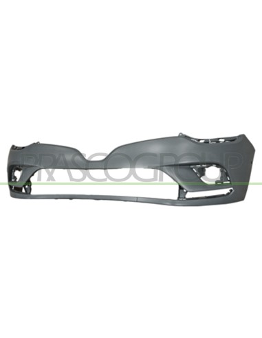 PARAURTI ANTERIORE CON PRIMER CON TAPPO COPRI GANCIO CON FORI PARK ASSIST RENAULT CLIO Mod. 09-16 - 02-19
