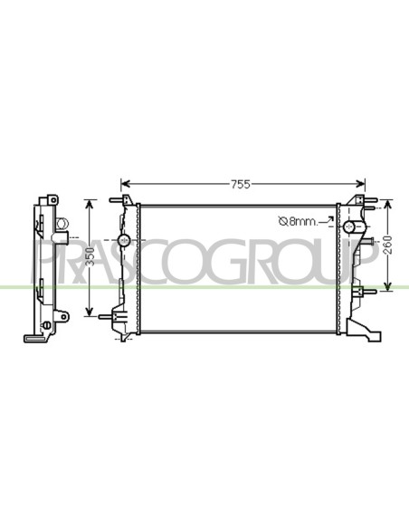 RADIATORE RENAULT SCENIC (X MOD) Mod. 04-09 - 12-11