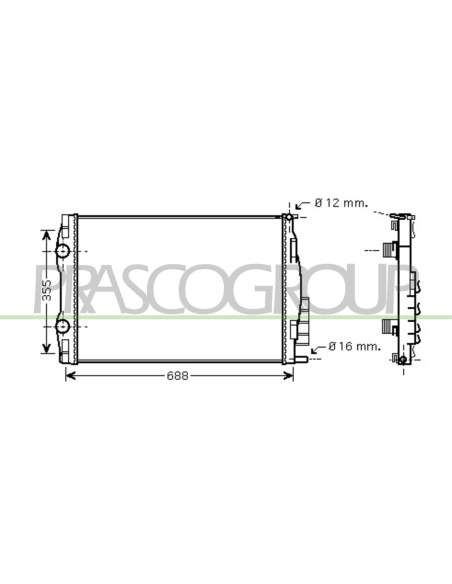 RADIATORE RENAULT MEGANE Mod. 01-06 - 10-08